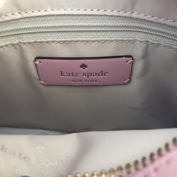 Kate Spade Purse Pink Croco Embossed Leather Dumpling Crossbody Bag KE475 New - Picture 10 of 16